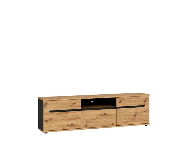 TV-Schrank Kingston 180 x 45 x 55 cm Artisan Eiche Anthrazit/Braun