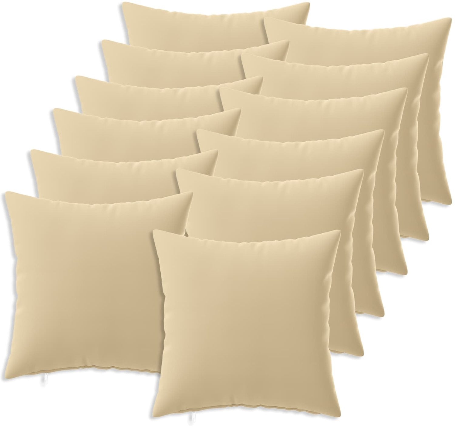 vidaXL Heerlen Kussen Set - 12 stuks - Beige - Polyester