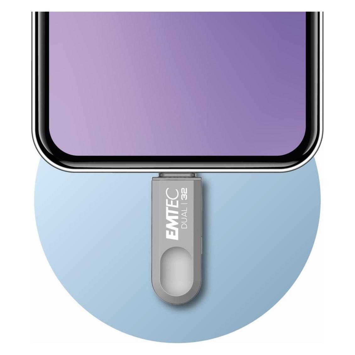 Emtec USB3.2 Type-C Dual D280 256GB (256 GB, USB-A, USB-C) (ECMMD256GD283)