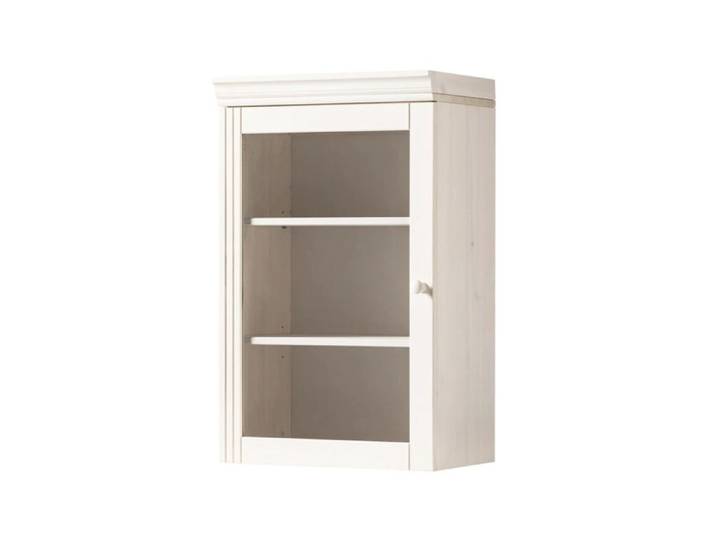 Anita-armoire Murale Avec 1 Portes Vitrées En Pin Blanc