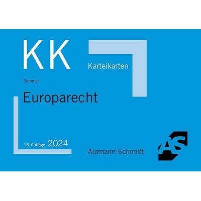 Karteikarten Europarecht, Sonstige von Christian Sommer, Alpmann und Schmidt, 978-3-86752-922-8