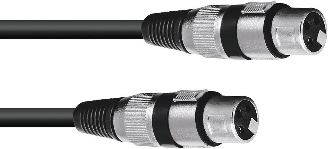 Omnitronic Adapterkabel Xlr(F)/xlr(F) 0,2m Sw