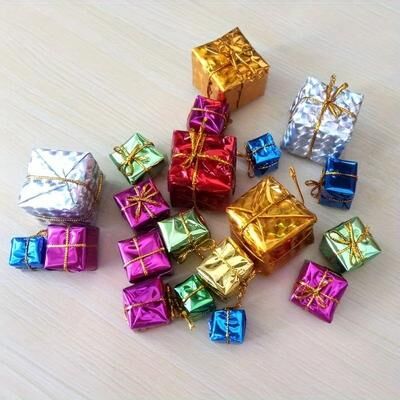 Uplifted Finds 50pcs Mini Christmas Ornament Gift Boxes 50pcs Mini Christmas Ornament Gift Boxes