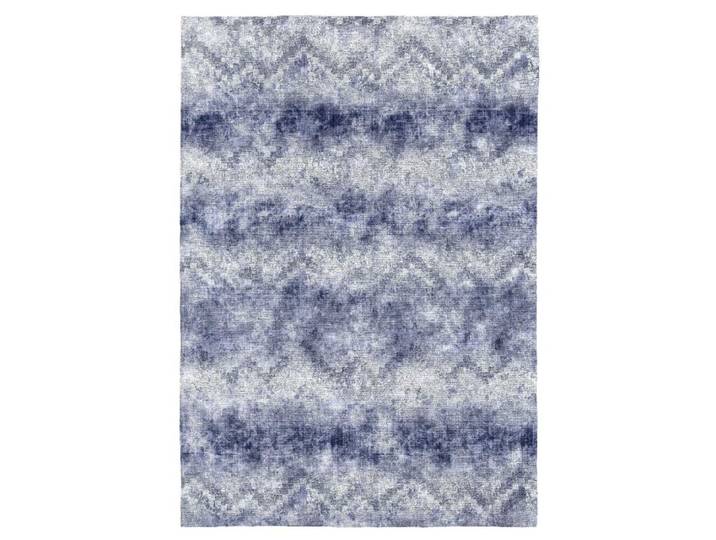 Tapis de salon en fibres naturelles bleu 160x230 cm
