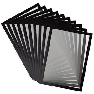 Tarifold Inforahmen 195237 Magneto Solo Pro, A4, Rückseite magnetisch, schwarz, 10 Stück