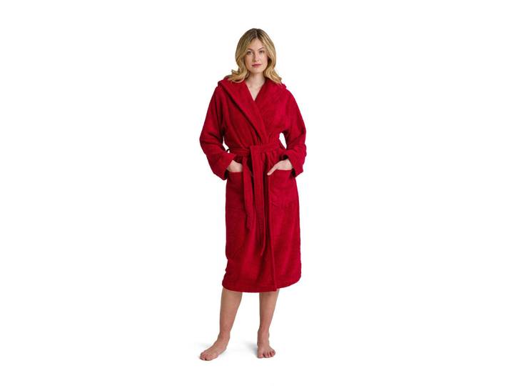 Moeve Bademantel Superwuschel, Rot, female, besonders flauschig, Heimtextilien, Badtextilien, Bademäntel, Bademäntel Damen