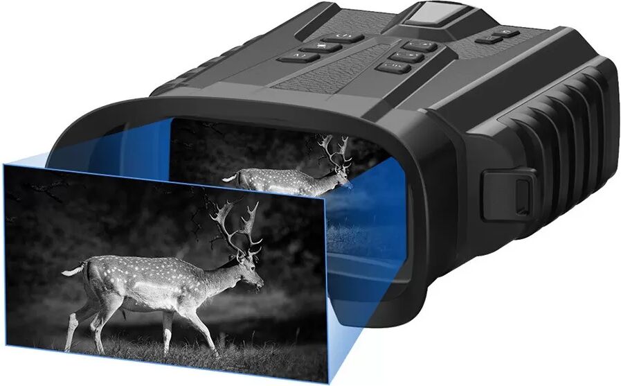 INF High-Definition Digitales Nachtsichtfernglas mit 4x Zoom und Infrarotbeleuchtung Schwarz
