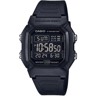 Chronograph, schwarz (schwarz, schwarz), CASIO TIMELESS COLLECTION, Armbanduhren, Herren, Chronograph, Quarzuhr, Armbanduhr, Herrenuhr, Digitaluhr, Kalender, Stoppfunktion