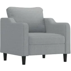 vidaXL Sessel Hellgrau 60 cm Stoff