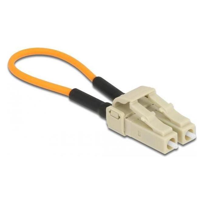 Delock LWL Loopback Adapter LC / OM1 Multimode beige (86925)