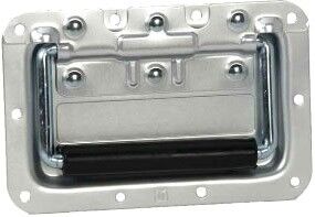 Adam Hall Hardware 34082 A Klappgriff Mittel Gefedert In Einbauschale Alum