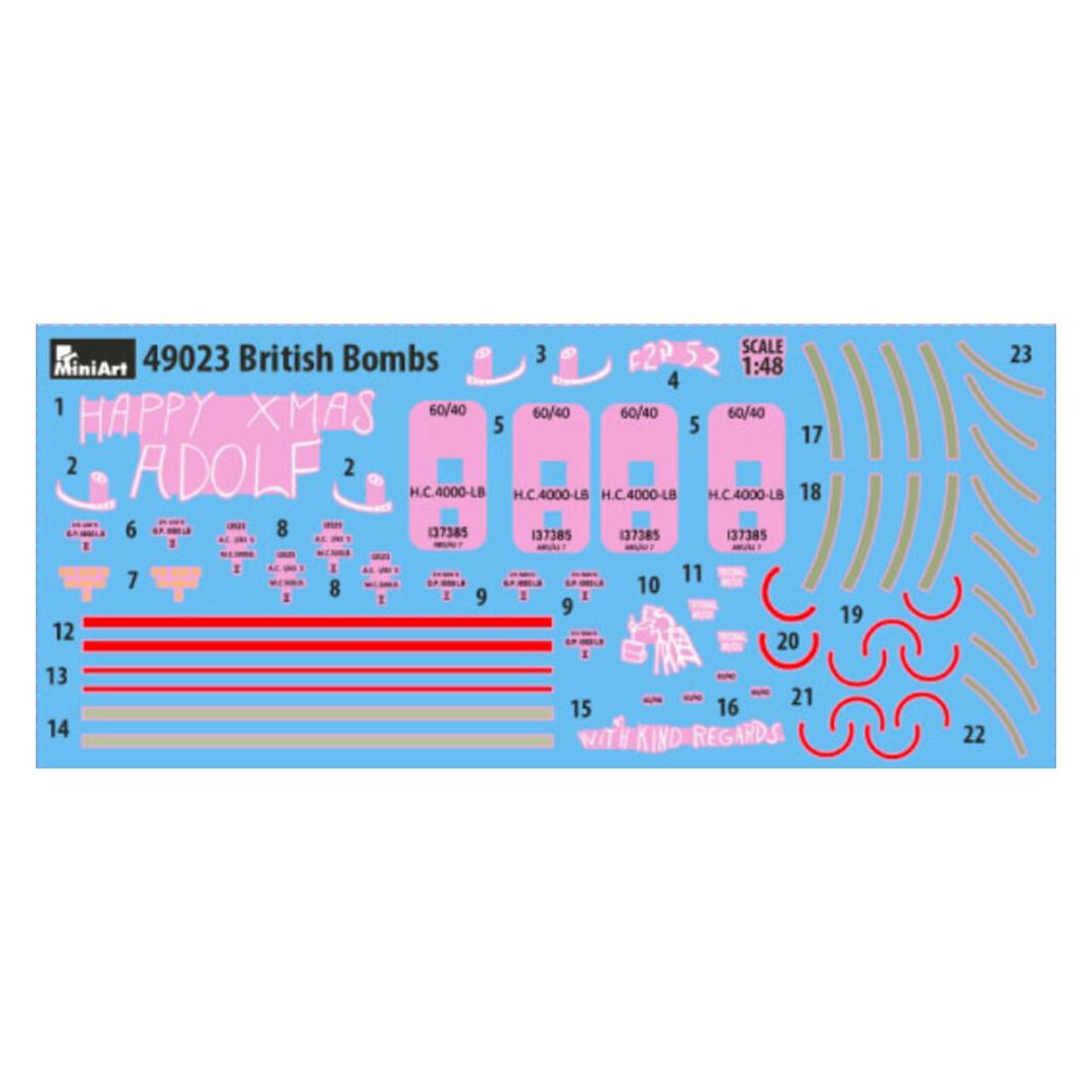 Mini art British Bombs (49023)