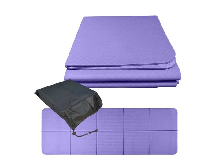 Relaxdays Tapis de yoga pliable 6 mm