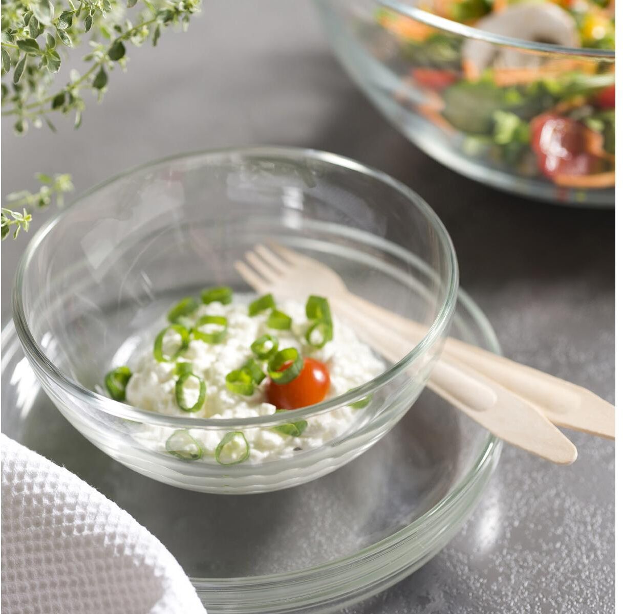 Dessertteller LEONARDO, transparent, H:2,1cm Ø:18cm, Glas, Speiseteller, Dessertteller transparent 18cm