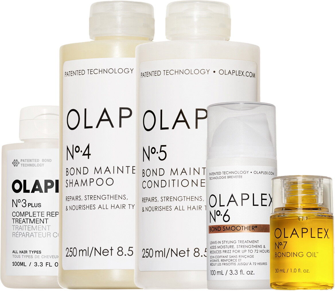 730ml Olaplex Mega Pflege Set (No.3PLUS 100ml + No.4 250ml + No.5 250ml + No.6 100ml + No.7 30ml)