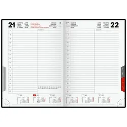 rido Buchkalender »Roma« 2027 schwarz, 14.2x20x2.7 cm