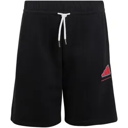 adidas French Terry Slogan Sweatshorts Jungen KX4152 - black 140