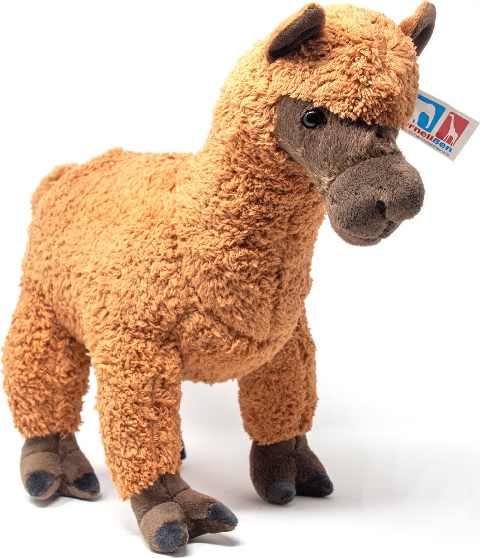 Cornelissen Knuffel Bruine alpaca groot 40 cm