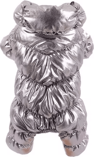 Inspire Curations SnuggleSuit Winter Jumpsuit For Hairless Cats silver l advise 3.5 5kg