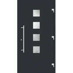 Sichere Haustür "BEATRICE" 79 mm RC3 Anthrazit RAL 7016 außen öffnend DIN rechts