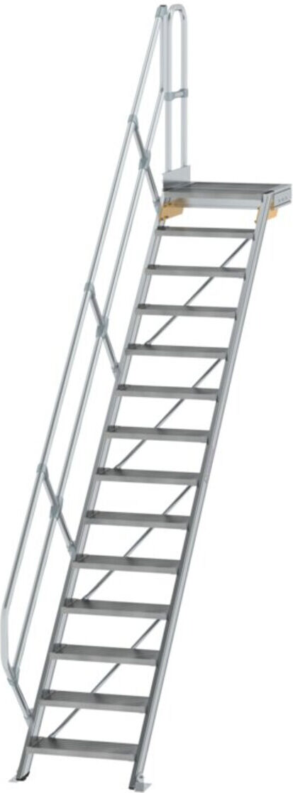 MUNK Aluminium-Treppe Plattform 45° 14 Stufen (600434)