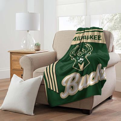 Sweet Home Collection "NBA Milwaukee Bucks 46"" x 60"" Microfiber Throw Blanket"