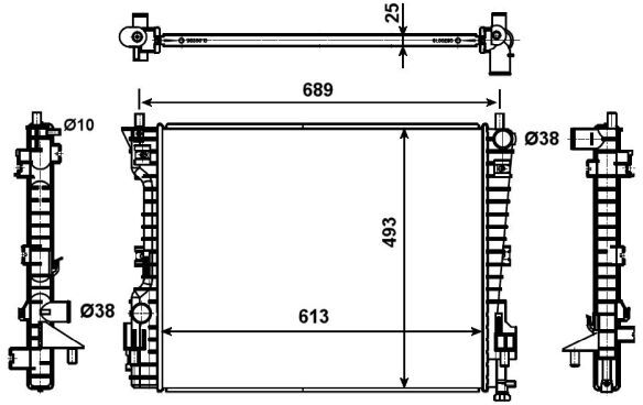 Nrf Kühler, Motorkühlung 53020 Für Ford