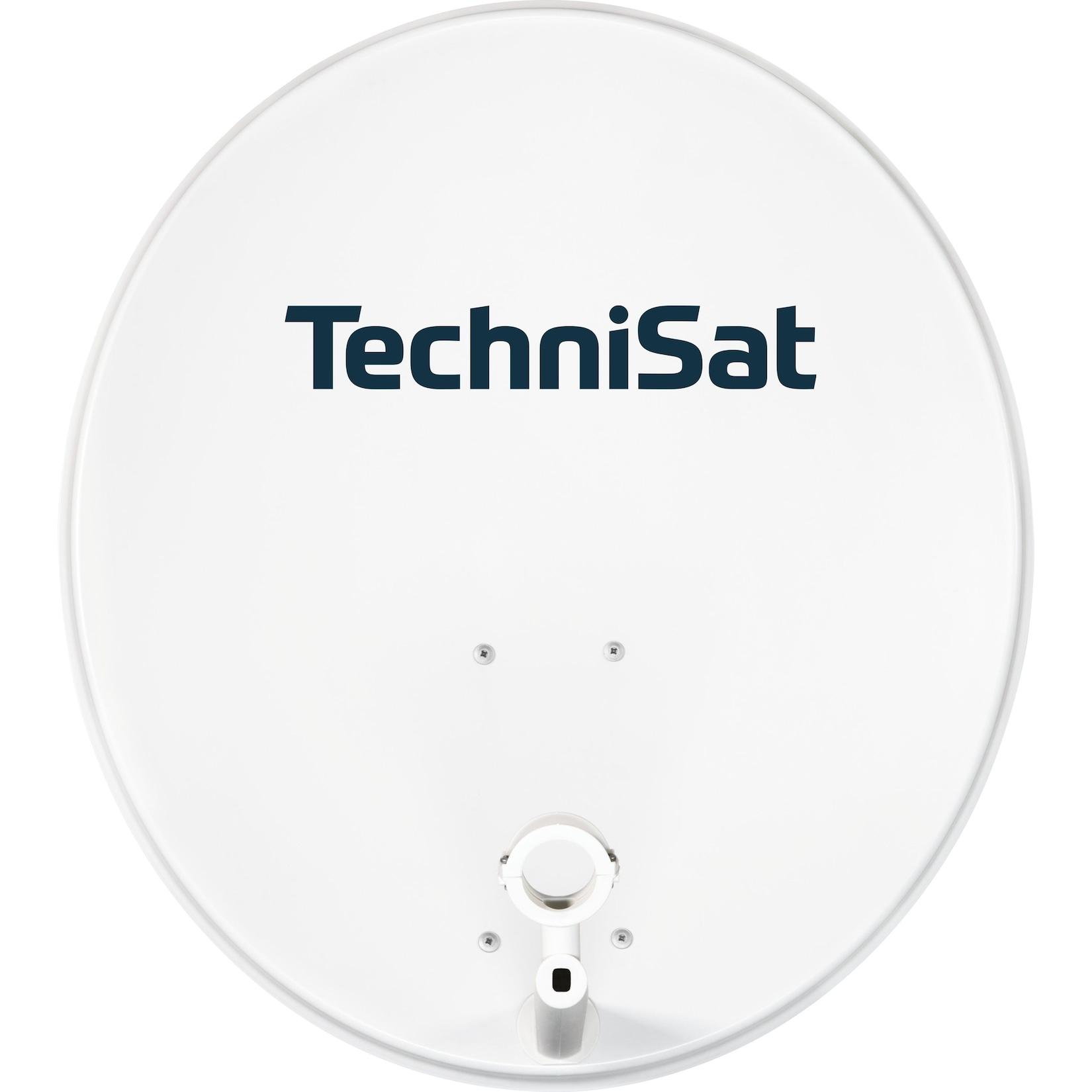 TechniSat TECHNITENNE 70 70 cm Satellitenschüssel mit 40mm LNB Aufnahme lichtgrau