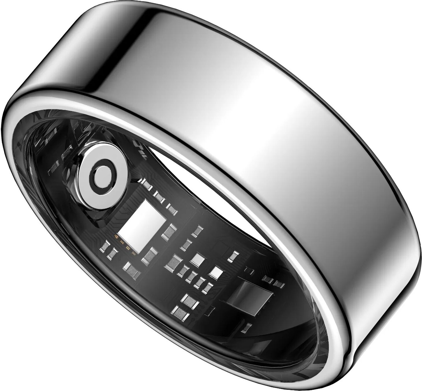 INF Bague Intelligente Étanche IP68+5ATM - Suivi Santé et Notifications Argent 11