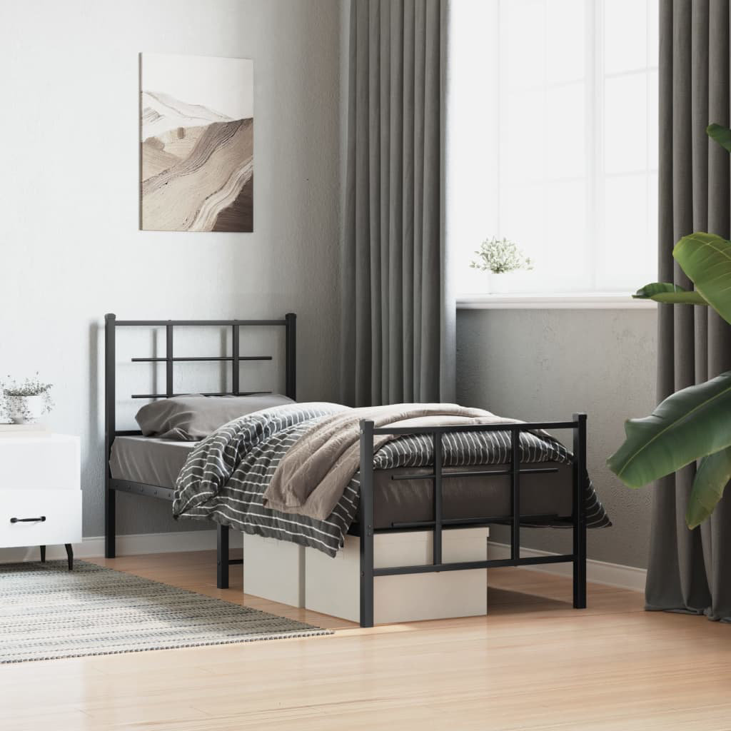17 Stories Cullinan Bed Black Small Single (2'6)