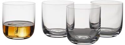 Mikasa Upton Set of 4 Double Old Fashioned Glasses, 13 Oz