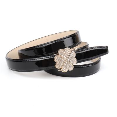 Ledergürtel ANTHONI CROWN, Damen, Gr. 100, schwarz, Rindsleder, Gürtel Ledergürtel