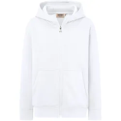 Kinder Sweatjacke Bio-Baumwolle "565" - 122/128 - Weiß