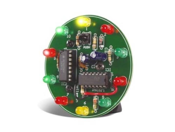 Whadda Soldeerkit, elektronisch rad, 10 leds