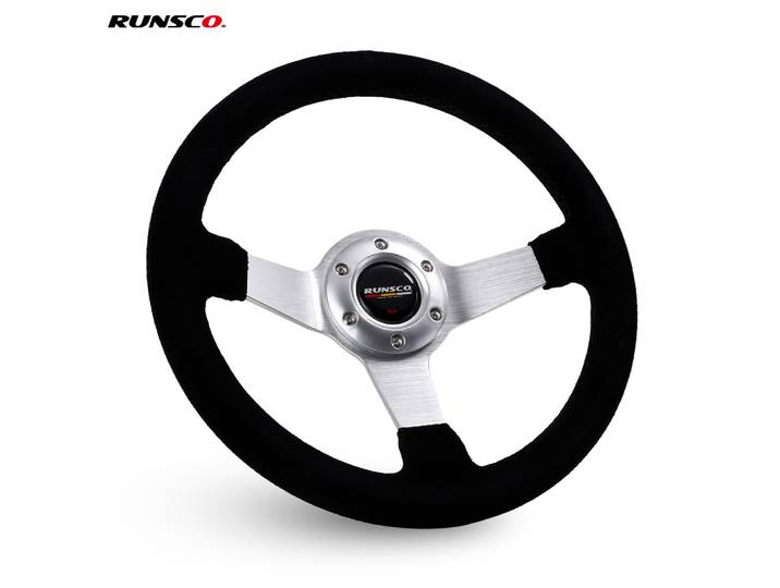 Volant de dérive sport en cuir suédé, cadre en aluminium, 6061-T6, 70mm, PCD, 330mm, 13 pouces