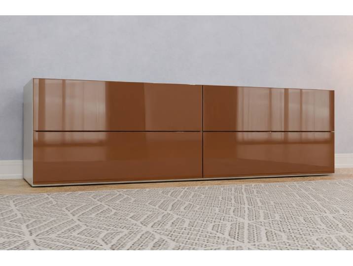 TV-Möbel nach Maß - RAL 8024 Beigebraun - 59x200x58cm - Individuell konfigurieren