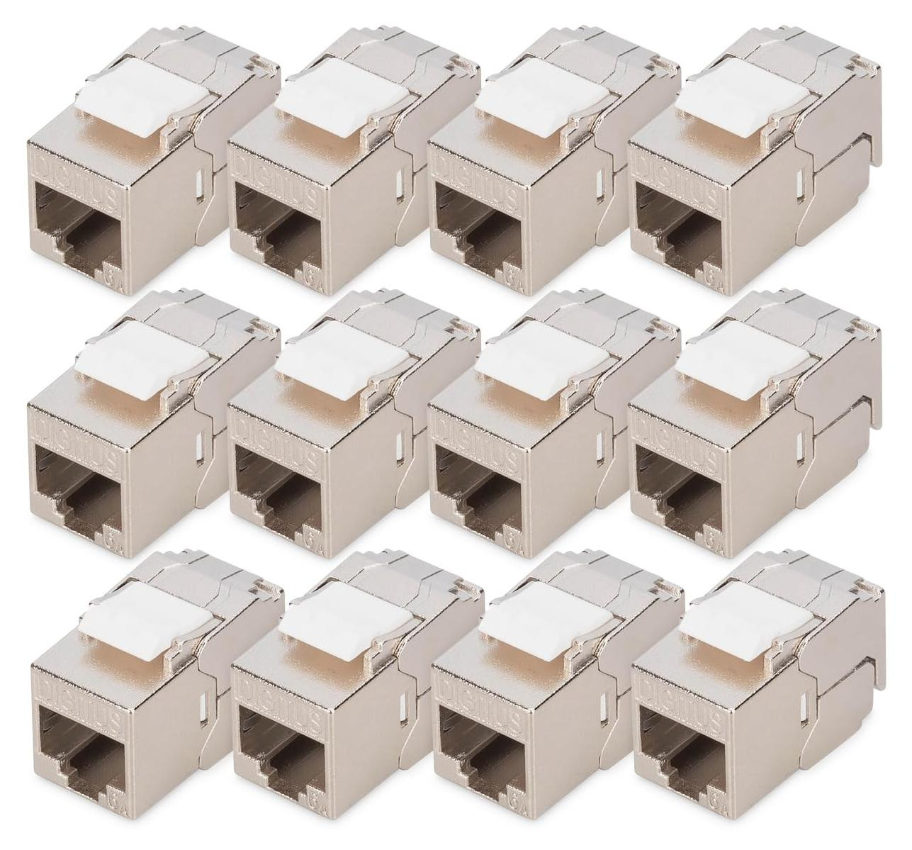 Digitus DN-93615-S-12 Keystone Cat6A geschermde modules, 12 stuks