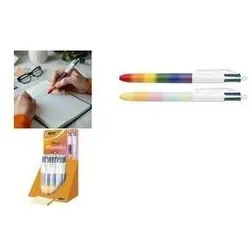 Bic, Schreibstifte, 30 Vierfarbkugelschreiber sortiert im Display (30x)