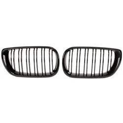 Kühlergrill passend für BMW 3er E46 Limo Touring 01-05 FACELIFT Schwarz Glanz Doppelsteg