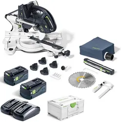 Festool Akku Kapp Zugsäge KAPEX KSC 60EB Basic + Energie Set 18V 2x5,0/TCL 6 DUO