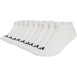 adidas Unisex Sneakersocken, 9er Pack - Thin & Light Sportswear Low Cut Socks, Logo, einfarbig Weiß / 43-45