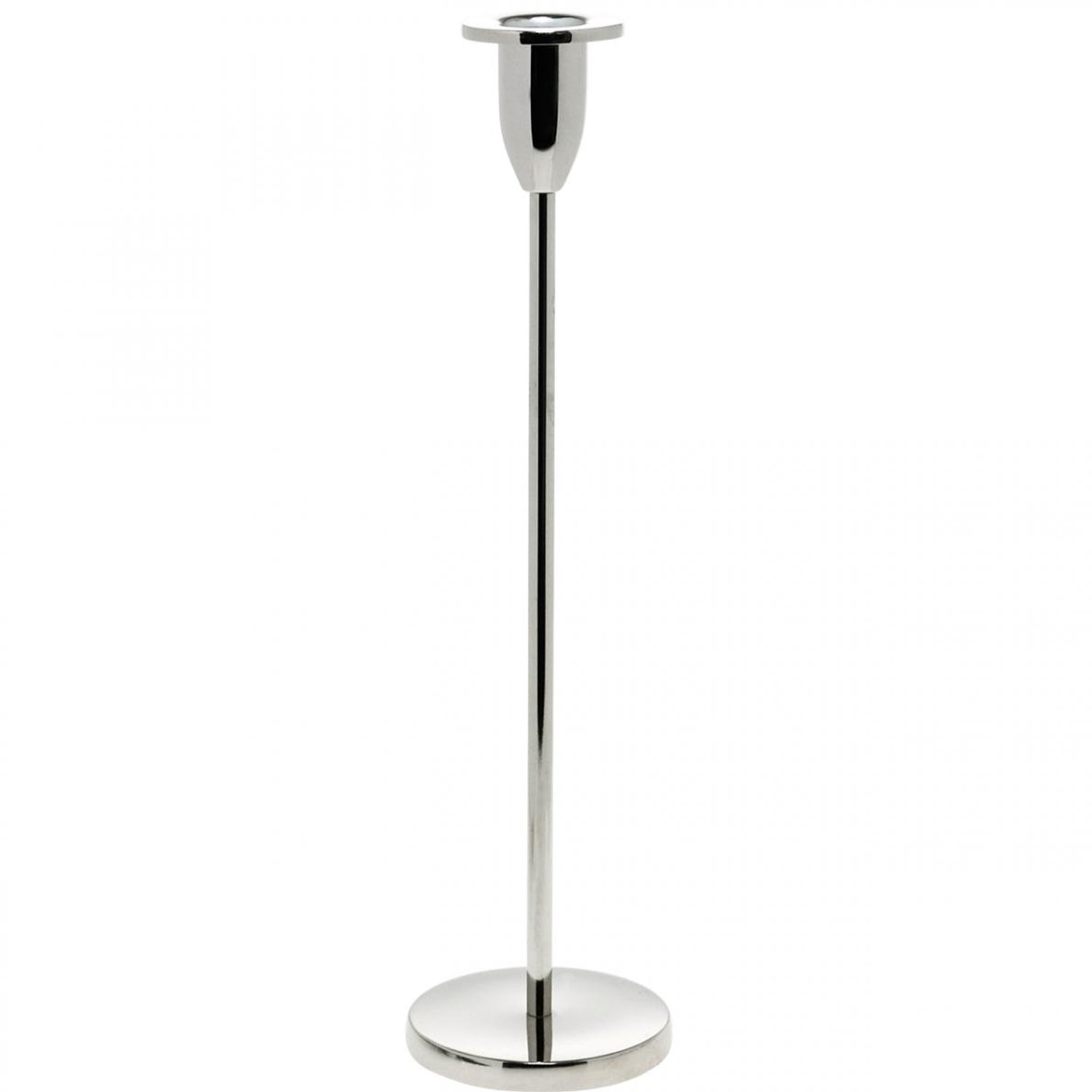 Flor und Decor Kandelaar voor stokkaarsen, Zilver, Hoogte: 31 cm