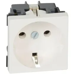 Legrand 077210 Schutzkontakt-Steckdose (SK), Farbe: weiß