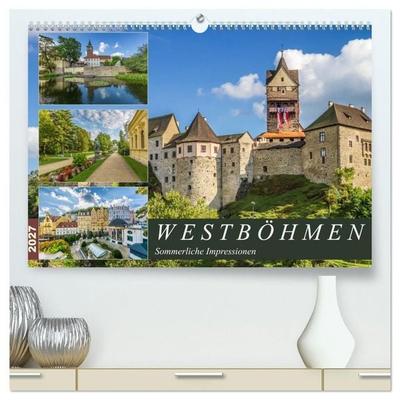 WESTBÖHMEN Sommerliche Impressionen (hochwertiger Premium Wandkalender 2027 DIN A2 quer), Kunstdruck in Hochglanz