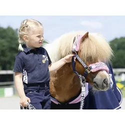 Busse Polo-Shirt KIDS COLLECTION V navy mit süßem Fleckenmuster, Busse_17_Groessen: 134/140