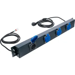 BGS DIY 80190 Netzversorgungsleiste 4-fach für Schrankwand System Steckdosenleiste