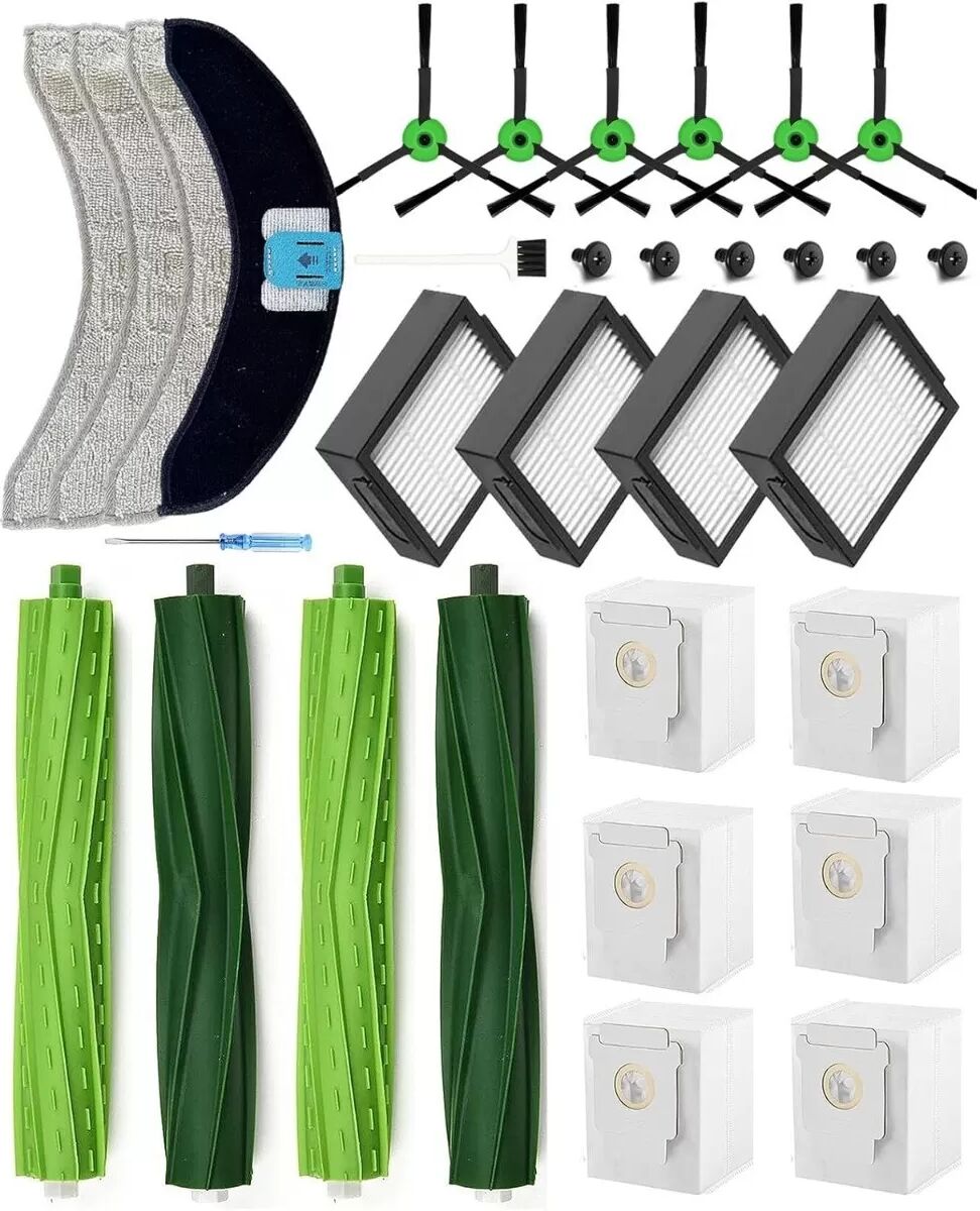 INF Kit de 26 Accessoires de Remplacement compatible avec iRobot Roomba Combo J7+/j9+/10 Max