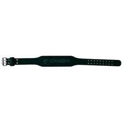 Chiba Leder-Trainingsgürtel 1010 - schwarz/schwarz S