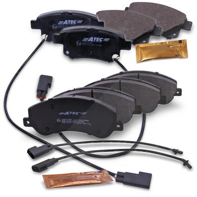 Atec 8x Bremsbeläge Vorder- + Hinterachse [Hersteller-Nr. 40576288] für Ford