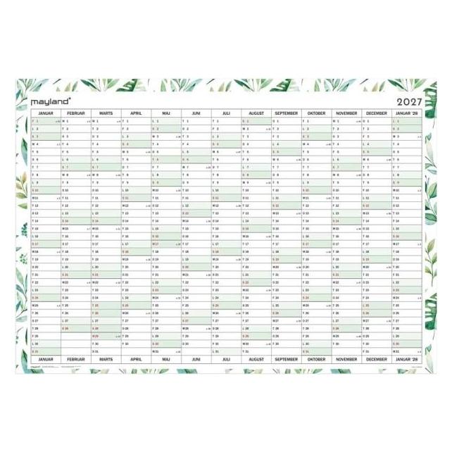 Mayland-Burde Kmpekelander whiteboard 1x13 mdr. 2027 (27065600)